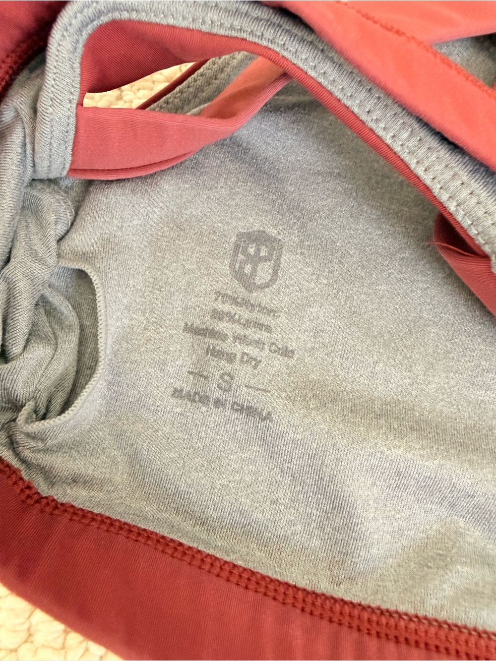 Born Primitive Rust Red Cross-Back Sports Bra - Picture 4 of 7